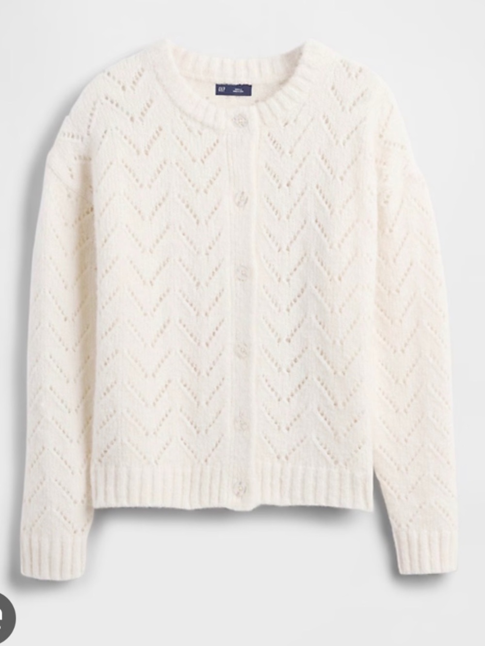 Gap MP Pointelle Cardigan in Chino Beige
